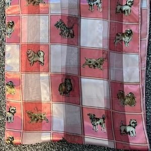 Pink Scarf with dog’s